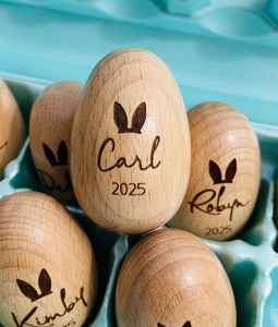 Wood Egg Shakers