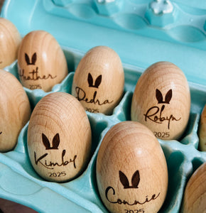 Wood Egg Shakers