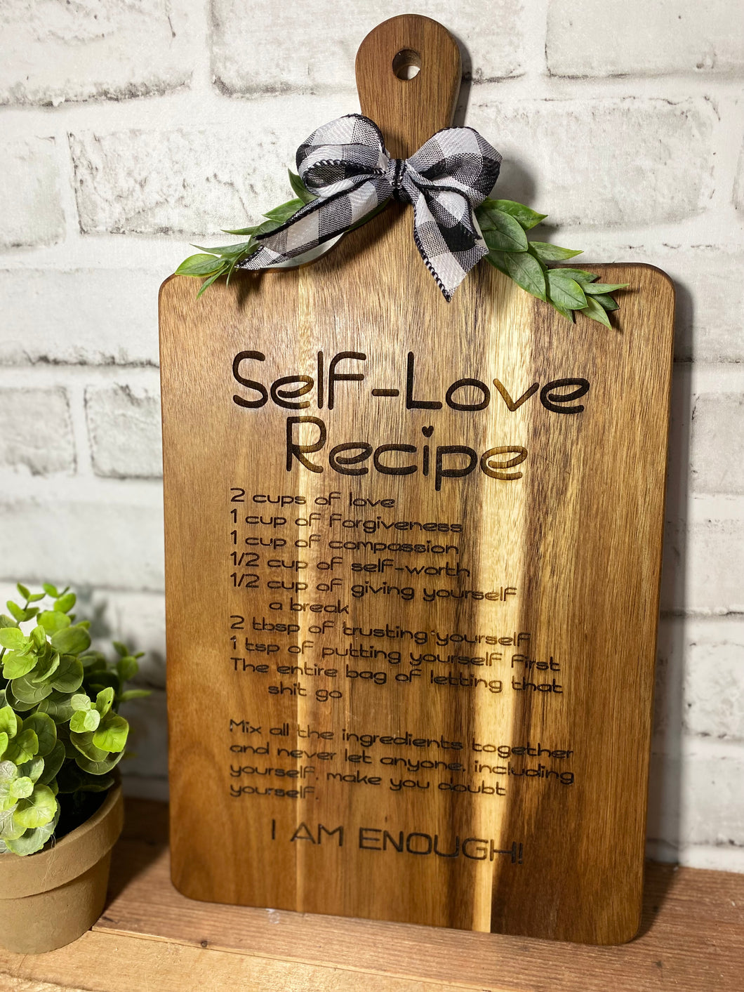 Recipe For A Mom Cutting Board