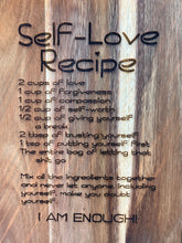 Self-Love Recipe Cutting Board